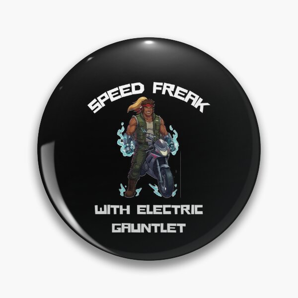 Item preview, Retro Speed Freak With Electric Gauntlet Cyberpunk designed and sold by RamjoVerse.