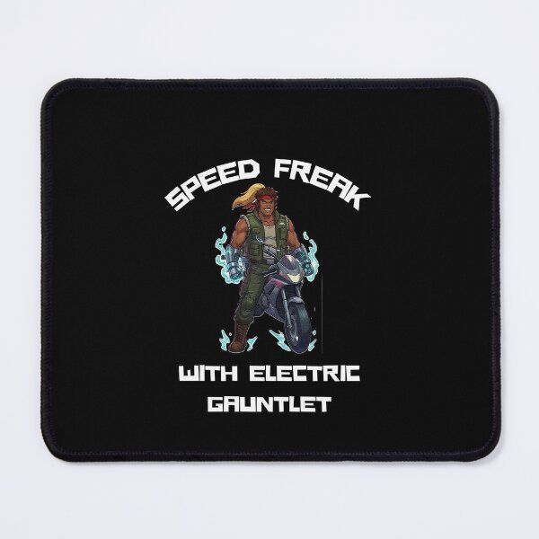 Item preview, Retro Speed Freak With Electric Gauntlet Cyberpunk designed and sold by RamjoVerse.
