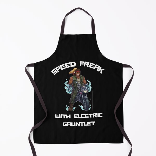 Item preview, Retro Speed Freak With Electric Gauntlet Cyberpunk designed and sold by RamjoVerse.