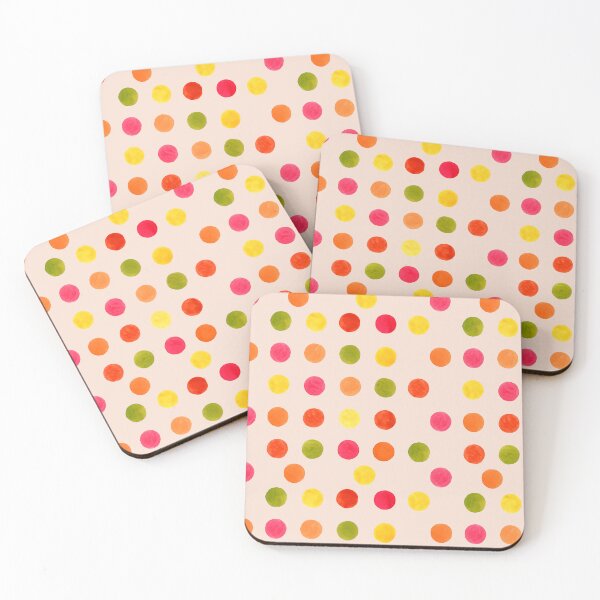 Item preview, Marigold Confetti – Hand-Painted Polka Dot Pattern in Sunwashed Apricot designed and sold by Piret Victoria Ribas.