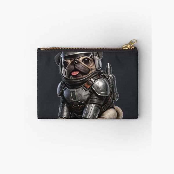 Item preview, Cute Interstellar Bounty Hunter Pug Dog Art designed and sold by BarkAndArt.