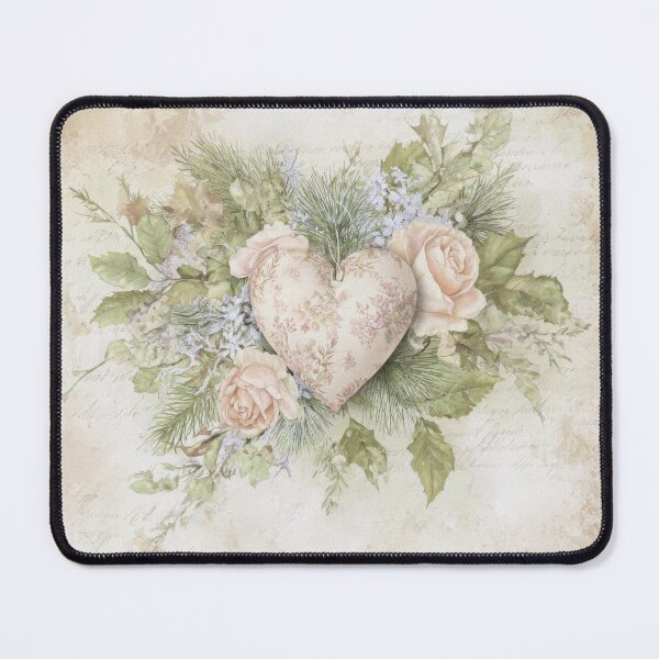 Item preview, Romantic floral heart with vintage roses designed and sold by olenapetol.