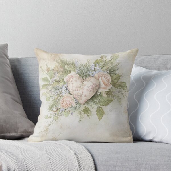 Item preview, Romantic floral heart with vintage roses designed and sold by olenapetol.