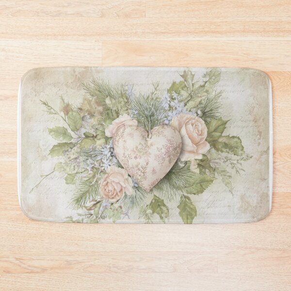 Item preview, Romantic floral heart with vintage roses designed and sold by olenapetol.