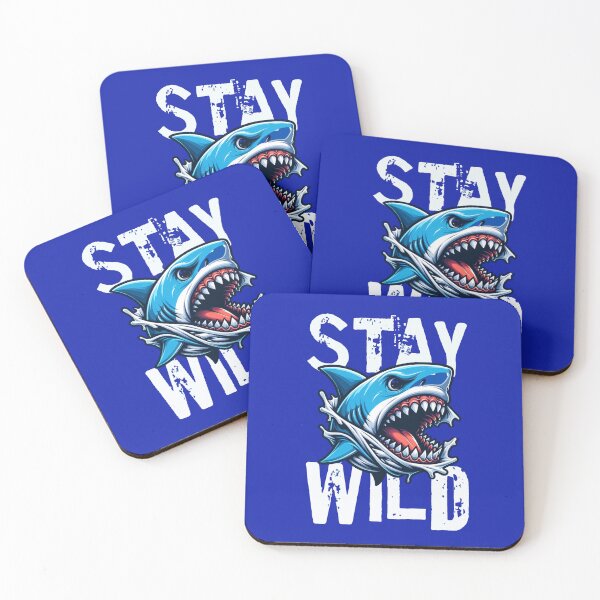 Item preview, Stay Wild Shark –  Ocean Predator Graphic Design designed and sold by CraigDesignWork.