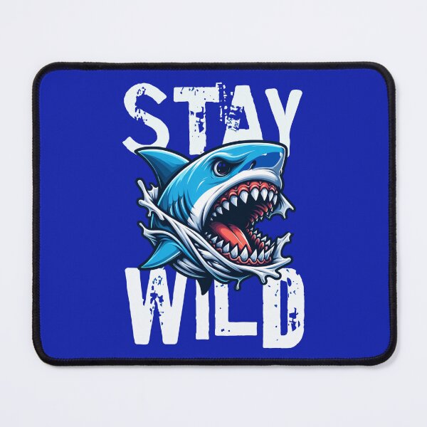 Item preview, Stay Wild Shark –  Ocean Predator Graphic Design designed and sold by CraigDesignWork.