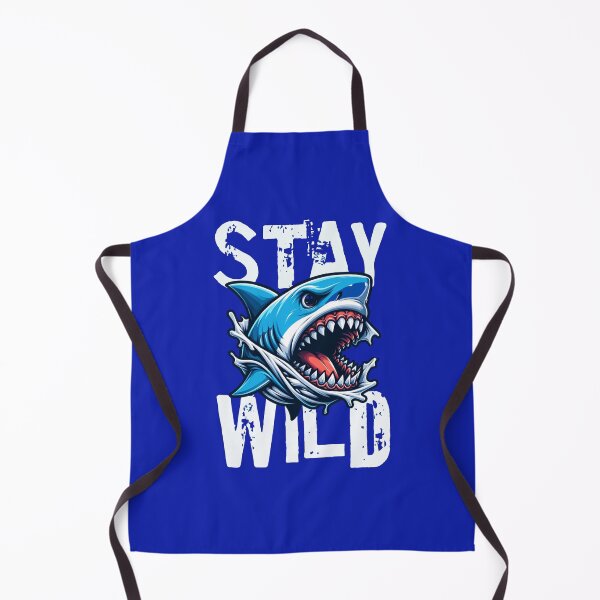 Item preview, Stay Wild Shark – Ocean Predator Graphic Design designed and sold by CraigDesignWork.