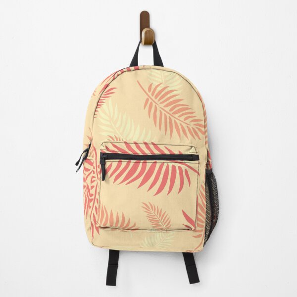 Item preview, Minimalist Tropical Palm Leaves Pattern - Summer Edition Coral and Peach designed and sold by Digital Muse Store.