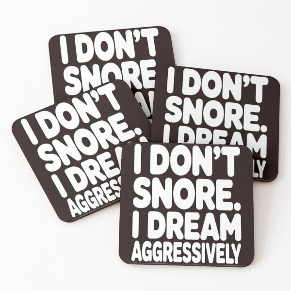 Item preview, Senior Citizen Humor  I Don’t Snore. I Dream Aggressively designed and sold by fantasticdesign.