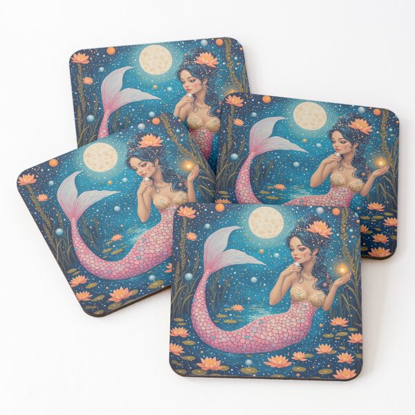 Item preview, The Celestial Mermaid - Guardian of the Cosmic Star designed and sold by Natalia-Vlad.