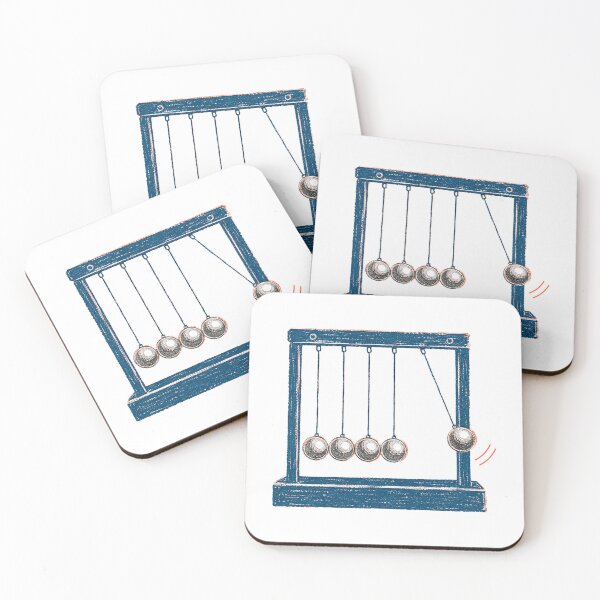 Item preview, Newton's Cradle Momentum Conservation Physics Toy designed and sold by eignvalue.