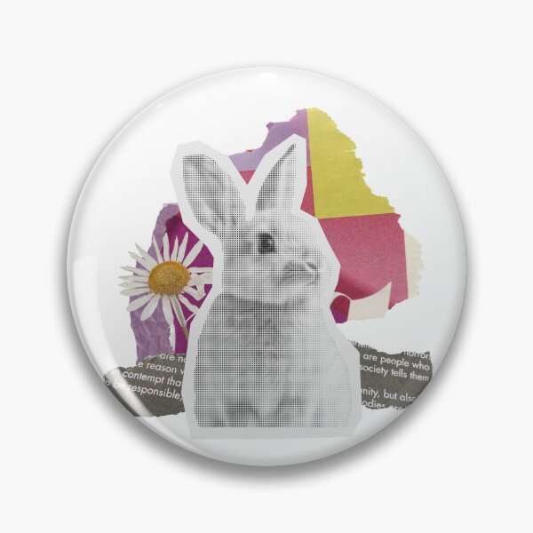 Item preview, Bunny Floral Collage Art Pop designed and sold by T-Shawty.
