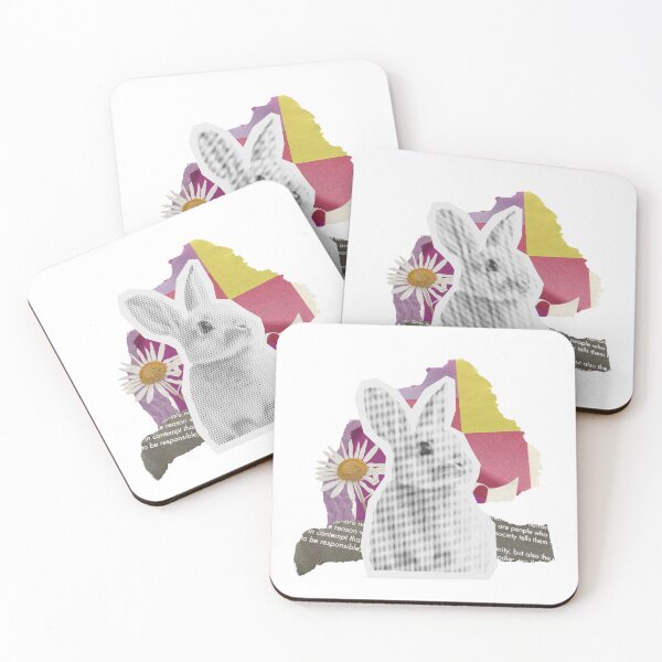 Item preview, Bunny Floral Collage Art Pop designed and sold by T-Shawty.