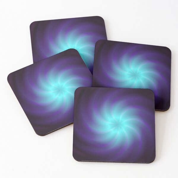 Item preview, Luminous Blue Purple Swirl Vortex Art designed and sold by IntelliMindDesigns.