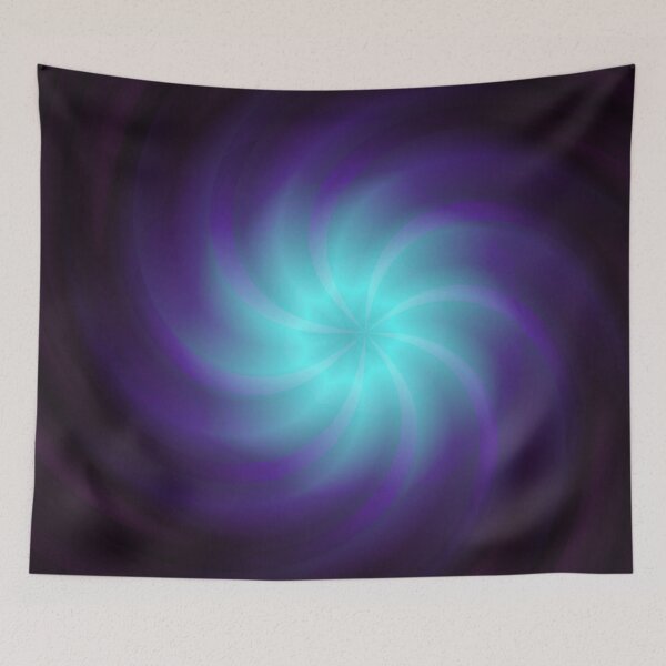 Item preview, Luminous Blue Purple Swirl Vortex Art designed and sold by IntelliMindDesigns.