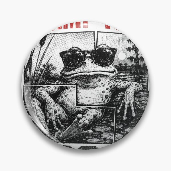 Item preview, Swamp Tour Croak Funny Frog Sunglasses Vintage Retro Graphic T-Shirt designed and sold by Moss & Mellow.