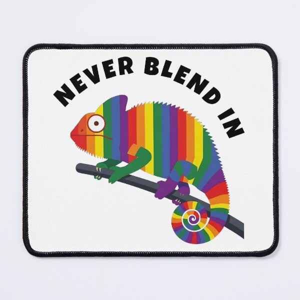 Item preview, Never Blend In Rainbow Chameleon Pride designed and sold by Fantabuloustef.
