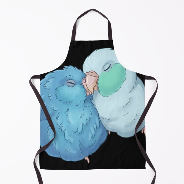 Item preview, Cute Blue Parrotlet Couple Cartoon Illustration designed and sold by Danmaha.