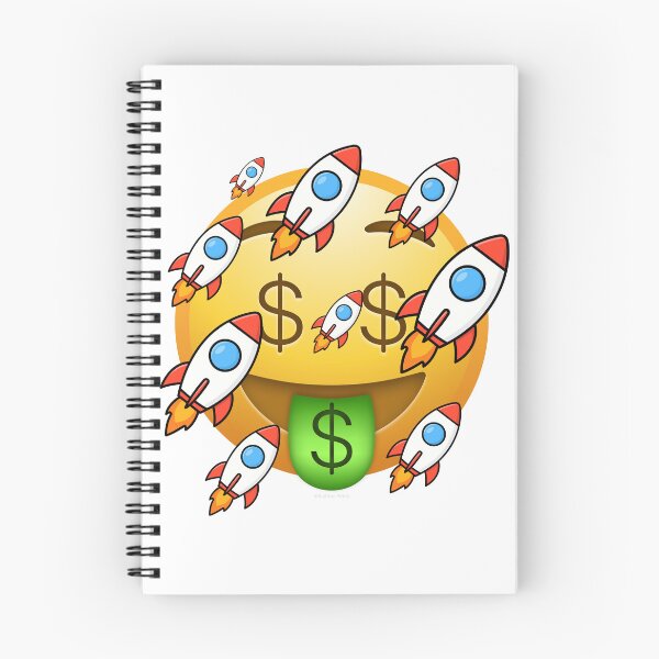 Item preview, Money To The Moon — Funny Crypto Trader Gift — Day Trading Humor Mug Shirt Sticker designed and sold by Bullrunprints.