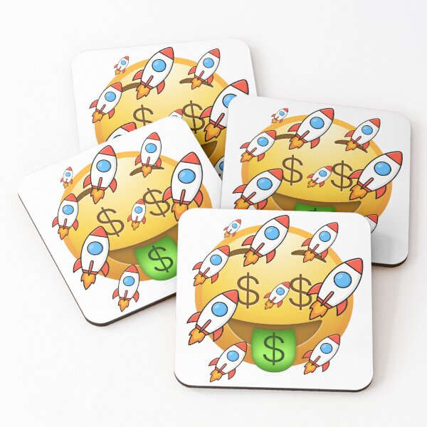 Item preview, Money To The Moon — Funny Crypto Trader Gift — Day Trading Humor Mug Shirt Sticker designed and sold by Bullrunprints.