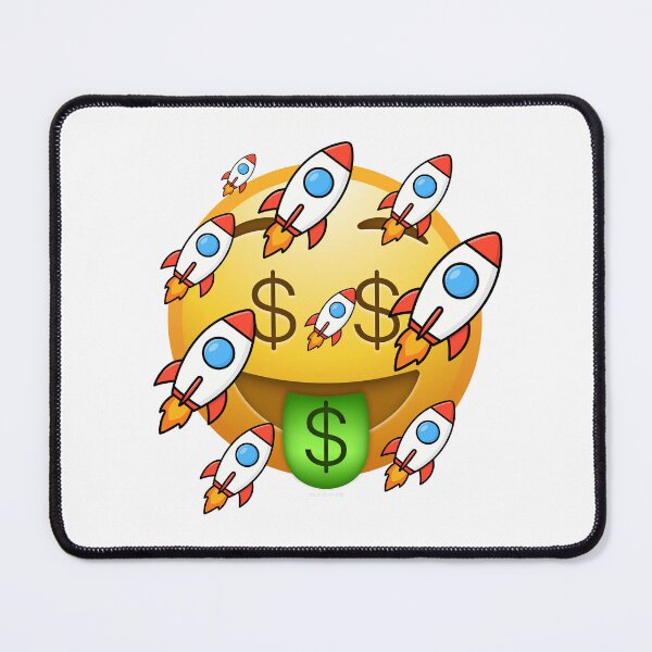 Item preview, Money To The Moon — Funny Crypto Trader Gift — Day Trading Humor Mug Shirt Sticker designed and sold by Bullrunprints.
