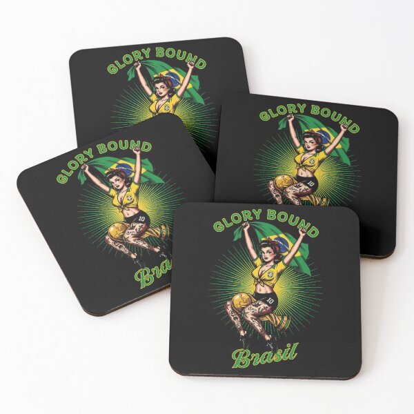 Item preview, Brazil Football Pinup Glory Bound World cup 2026 designed and sold by Fictional Ink Society.
