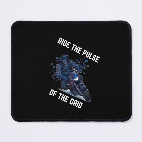 Item preview, Ride The Pulse Of The Grid Cyberpunk Bike Art designed and sold by RamjoVerse.