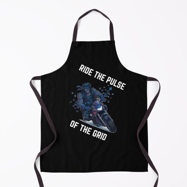 Item preview, Ride The Pulse Of The Grid Cyberpunk Bike Art designed and sold by RamjoVerse.