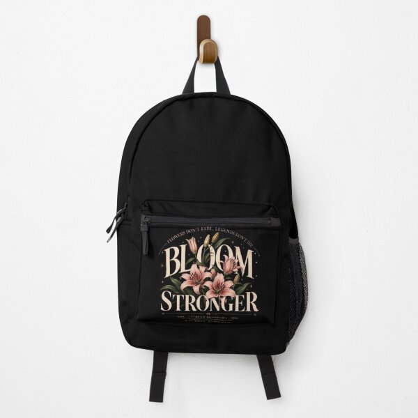 Item preview, Bloom Stronger Dark Floral Motivational Design designed and sold by AveniaOficial.