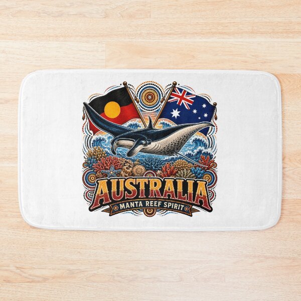 Item preview, Australia Heritage Spirit – Aboriginal-Inspired Map Design designed and sold by Holiday-Hunter.