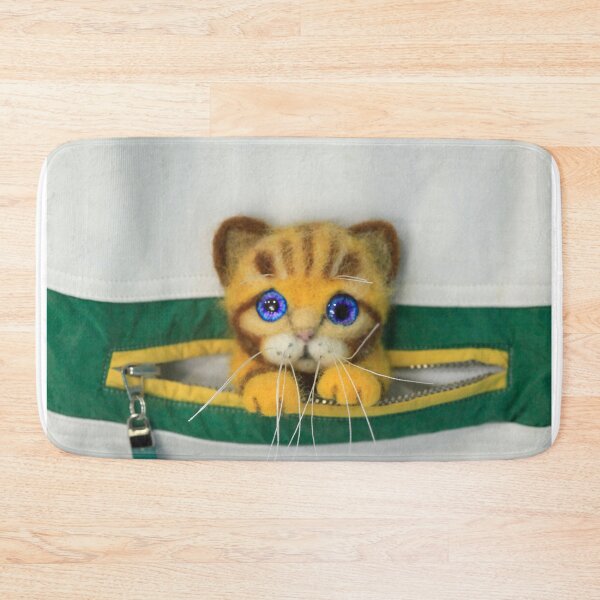 Item preview, Wool brooch cute kitten designed and sold by olena2552.