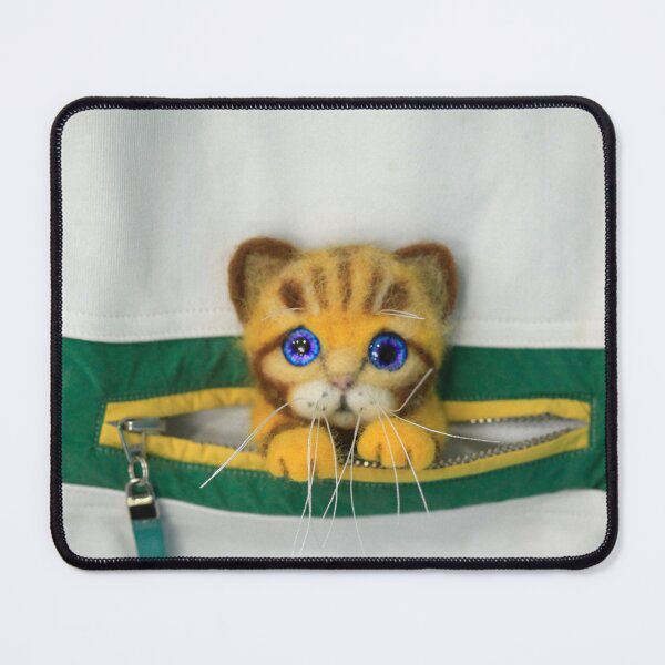 Item preview, Wool brooch cute kitten designed and sold by olena2552.