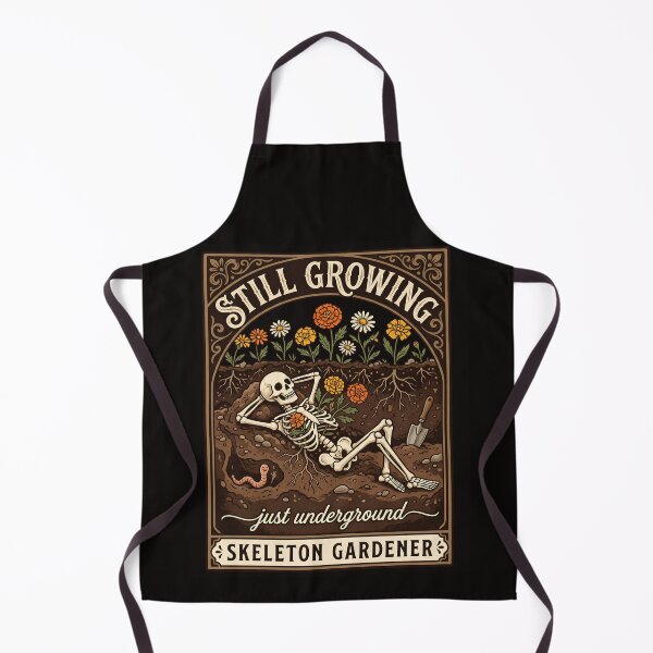Item preview, Skeleton Gardener Still Growing Just Underground — Funny Garden Halloween Year-Round Design designed and sold by EXATEES ⭐⭐⭐⭐⭐.