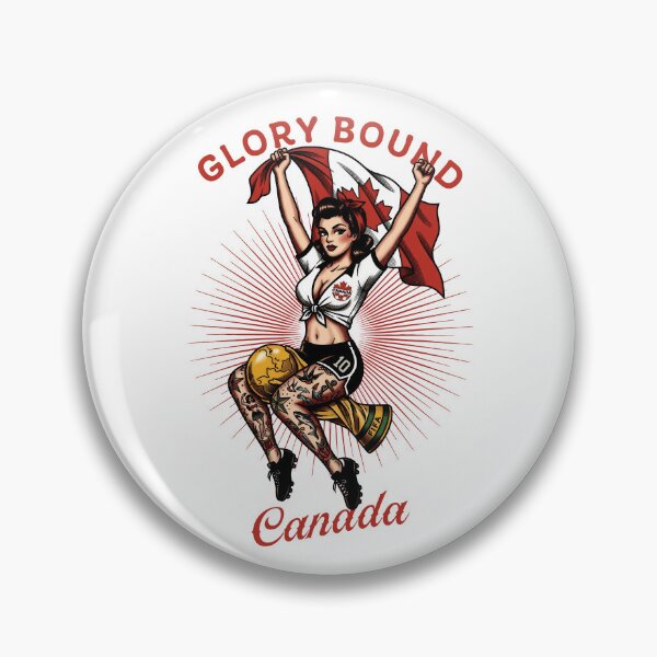 Item preview, Glory Bound Canada Tattoo Pinup world cup 2026 designed and sold by Fictional Ink Society.