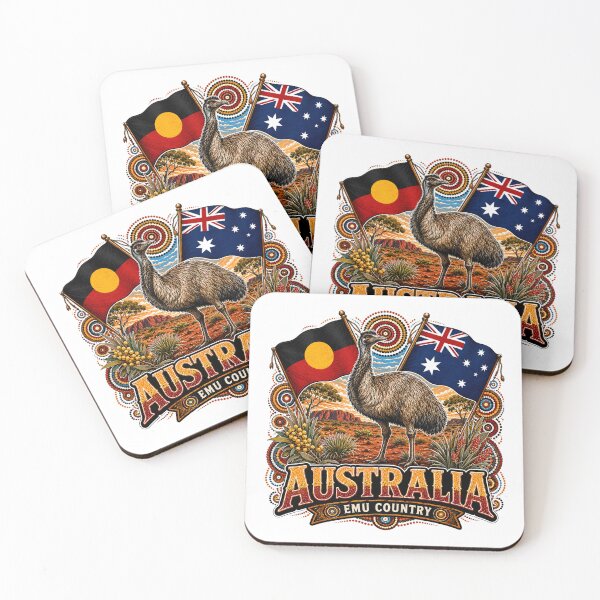 Item preview, Australia Heritage Spirit – Aboriginal-Inspired Map Design designed and sold by Holiday-Hunter.