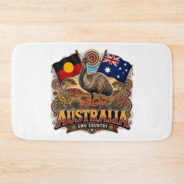 Item preview, Australia Heritage Spirit – Aboriginal-Inspired Map Design designed and sold by Holiday-Hunter.