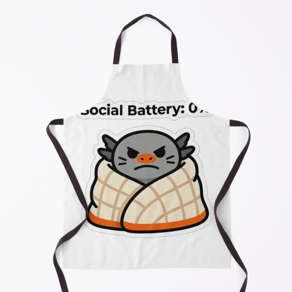 Item preview, Social Battery 0% | Funny Grumpy Bat Blanket Sticker for Introverts designed and sold by Inkabbmate.