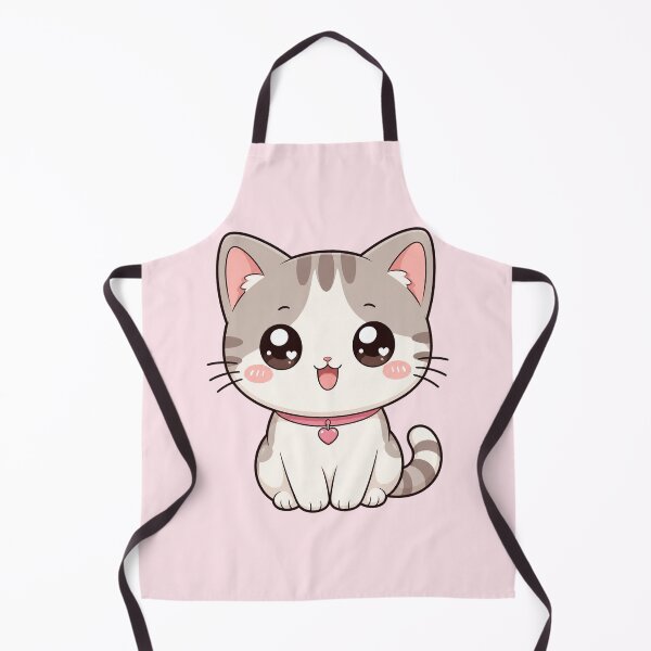 Item preview, Cute Kawaii Tabby Cat with Heart Collar designed and sold by Seculinator.