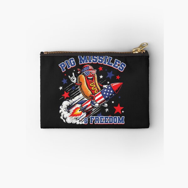 Item preview, Pig Missiles & Freedom American Patriotic Hot Dog USA BBQ Celebration designed and sold by GrumpySableye.