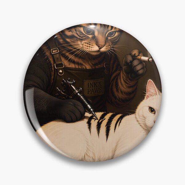 Item preview, Ink & Paws Cat Tattoo Artist designed and sold by Arcaucil.