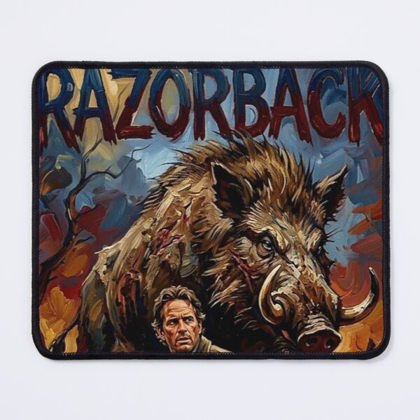 Item preview, The Giant. The Tusks. The Fear. – Razorback Fine Art Print designed and sold by Art's Diner.