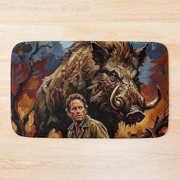 Item preview, The Giant. The Tusks. The Fear. – Razorback Fine Art Print designed and sold by Art's Diner.