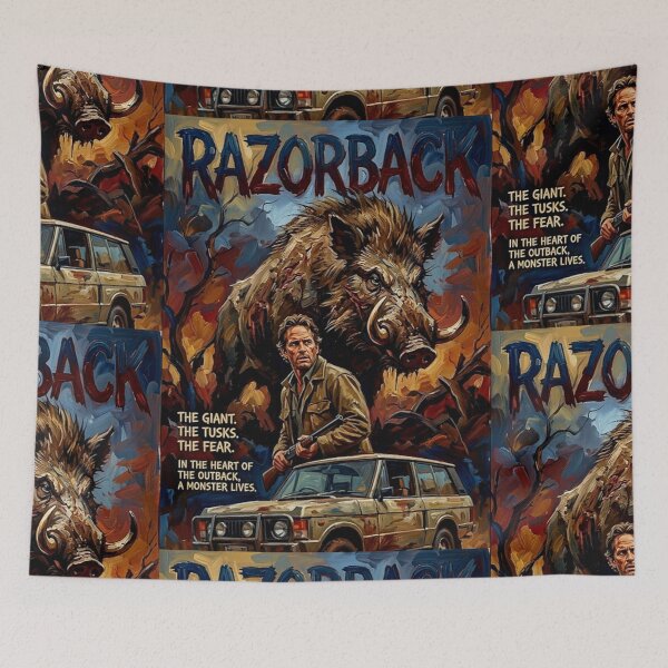Item preview, The Giant. The Tusks. The Fear. – Razorback Fine Art Print designed and sold by Art's Diner.