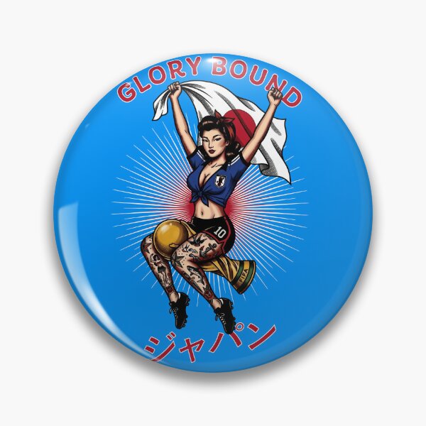 Item preview, Traditional Japan Soccer Pinup World cup 2026 designed and sold by Fictional Ink Society.