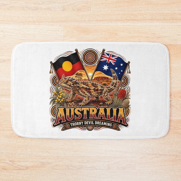 Item preview, Proud Aussie Country – Aboriginal-Inspired Map Design designed and sold by Holiday-Hunter.
