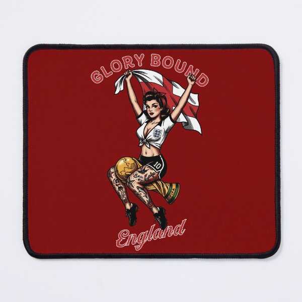 Item preview, World cup 2026 England Traditional Tattoo Pin Up designed and sold by Fictional Ink Society.