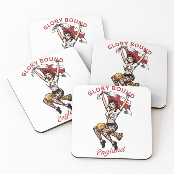 Item preview, World cup 2026 England Traditional Tattoo Pin Up designed and sold by Fictional Ink Society.