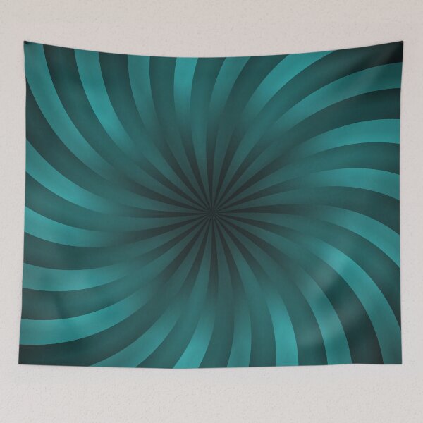 Item preview, Vortex of Teal Energy Swirl Mandala Art designed and sold by IntelliMindDesigns.