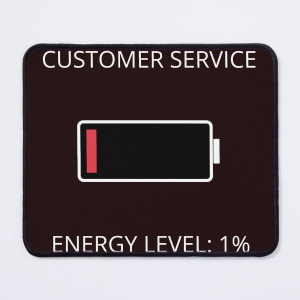 Item preview, Customer Eervice Energy Level 1% designed and sold by DesignVaultLab.