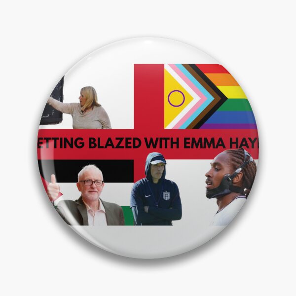 Item preview, Emma Hayes Woke Football Sticker England St Georges Flag designed and sold by PiscesVibes.